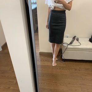Scoop NYC leather skirt